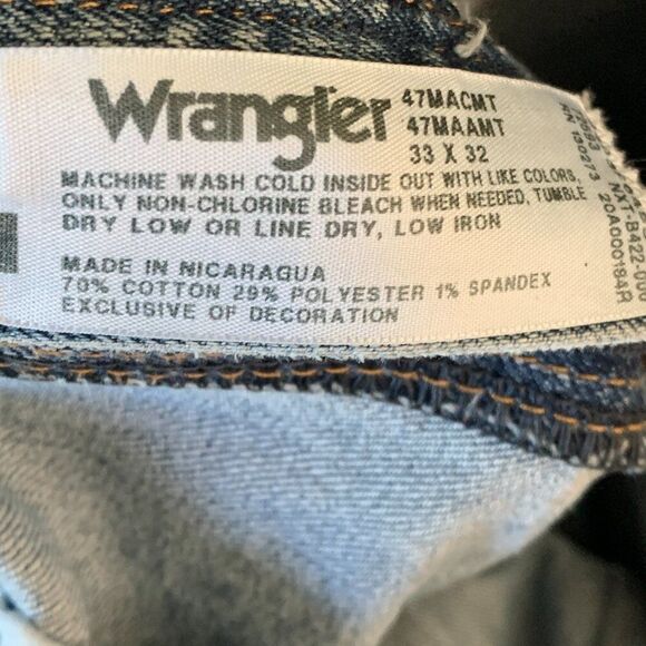 Wrangler Jeans Mens 33X32 Advanced Comfort Regular Fit Cowboy Work Casual - Picture 12 of 15